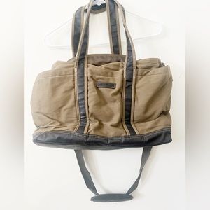 Eddie Bauer Brown 100% Cotton Men’s Baby Messenger Bag